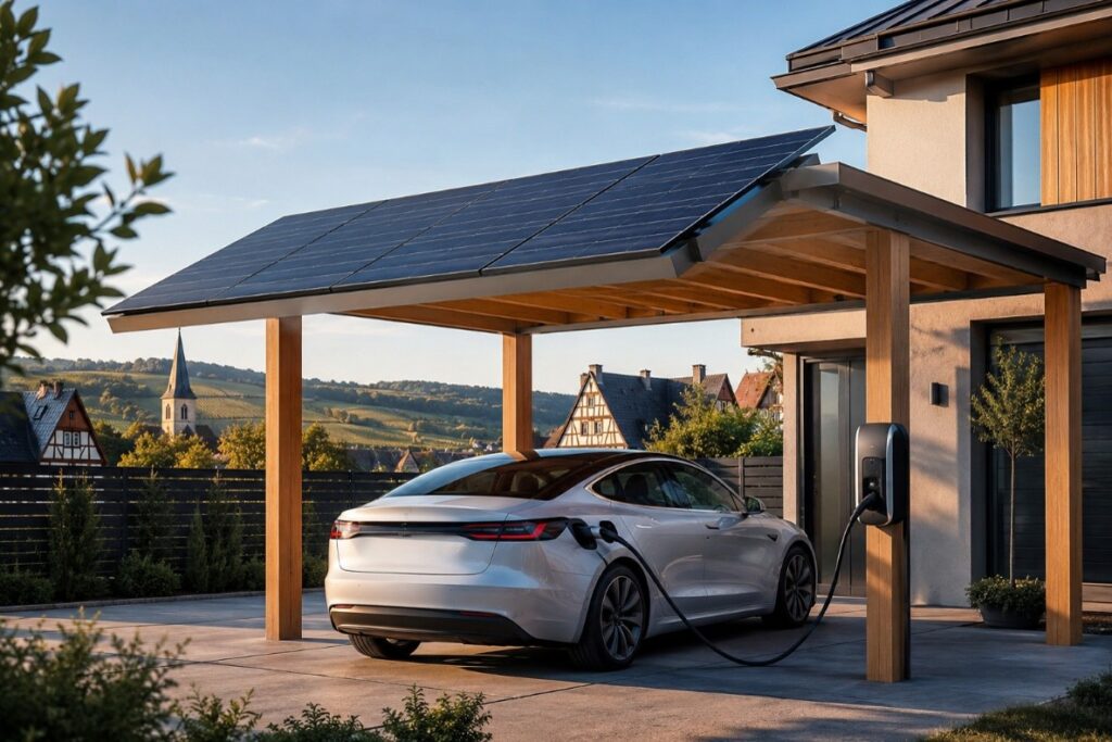 Borne de recharge solaire dans le Haut-Rhin le guide complet